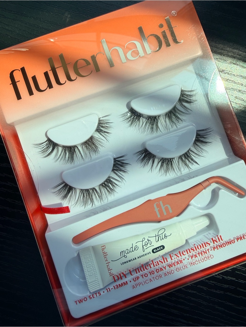 flutterhabit DIY Underlash Extensions Kit in Coral